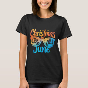 Weihnachten im Juni Sonnenbrille Lustiger Sommerur T-Shirt