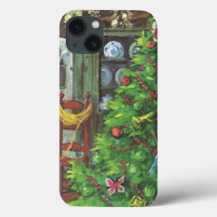 Weihnachten im Landhausstil, gemütliche Holzhütte  Case-Mate iPhone Hülle