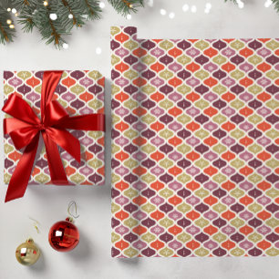 Weihnachten im Mittelalter Schneeflocken Geschenkpapier