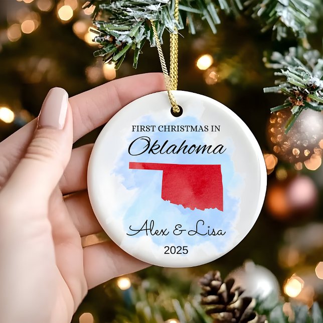 Weihnachten im Oklahoma Staat Ornament (Von Creator hochgeladen)