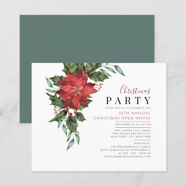 Weihnachten im Open House Einladung (Vorne/Hinten)