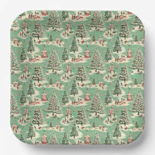 Weihnachten im Park Pappteller