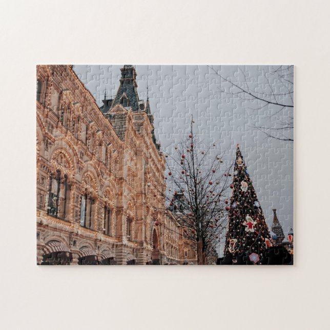 Weihnachten im Puzzle des Moskauer Puzzles (Horizontal)