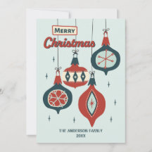 Weihnachten im Retro-Atomstil