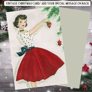 Weihnachten im Retro-Look Lady in Red