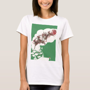 Weihnachten im Retro Santa Claus Sleigh T-Shirt