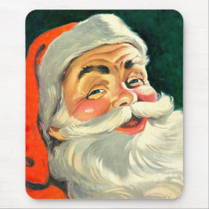 Weihnachten im Retro-Stil, fröhlicher Santa Claus  Mousepad