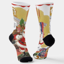 Weihnachten im Retro-Stil, fröhlicher Weihnachtsma