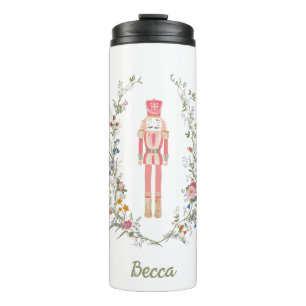 Weihnachten im rosa Nutcracker-Ballett Thermosbecher