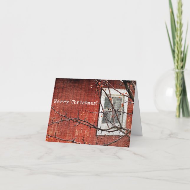 Weihnachten im Rotbarn Karte (Vorderseite)