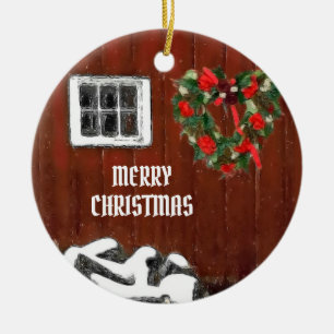 Weihnachten im Rotbarn Keramik Ornament
