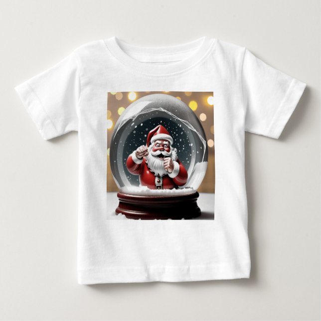 Weihnachten im Schneeglobe - Weihnachten Baby T-shirt (Vorderseite)