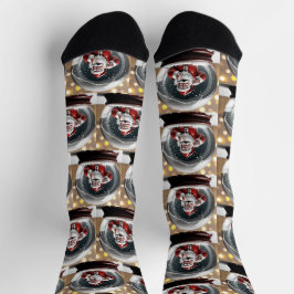 Weihnachten im Schneeglobe - Weihnachten Socken