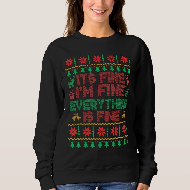 Weihnachten im schönen alles Gute Fairness ist Sweatshirt (Vorderseite)