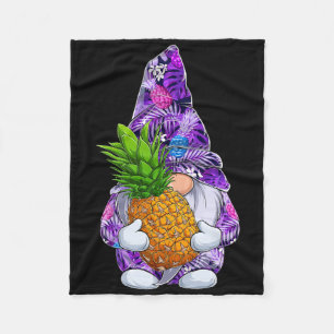 Weihnachten im Sommer Hawaiianische Ananas-Gnome C Fleecedecke