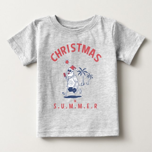 Weihnachten im Sommer im Juli Baby T-shirt (Vorderseite)