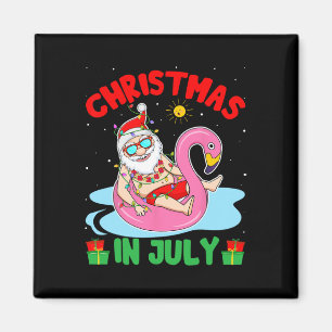 Weihnachten im Sommer im Juli - Tropischer Weihnac Magnet