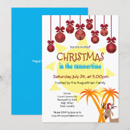 Weihnachten im Sommer-Party Einladung