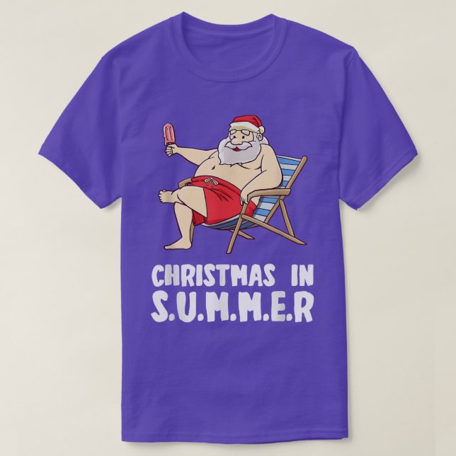 Weihnachten im Sommer Weihnachtscreme im Juli T-Shirt (Design vorne)