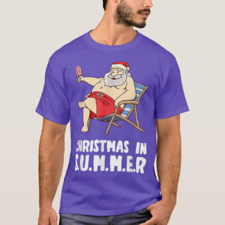 Weihnachten im Sommer Weihnachtscreme im Juli T-Shirt