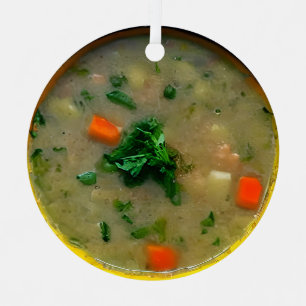 Weihnachten im Souterrain Funny Food Puff Ornament Aus Metall