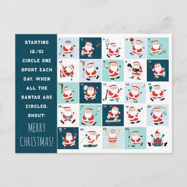 Weihnachten im Sporträt (Vorderseite)