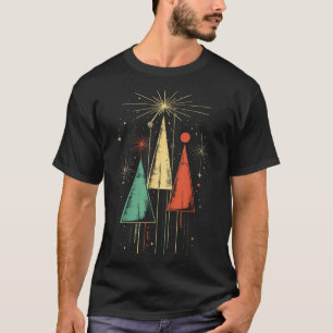 Weihnachten im Stil der Mitte des Jahrhunderts T-Shirt
