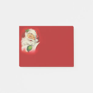 Weihnachten im Stil von Santa Claus Vintage Post-it Klebezettel