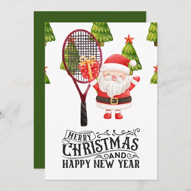 Weihnachten im Tennis mit dem Weihnachtsmann (Vorne/Hinten)