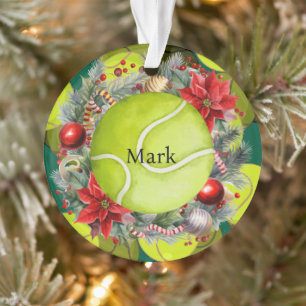 Weihnachten im Tennis Ornament