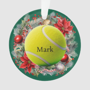 Weihnachten im Tennis Ornament