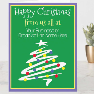 Weihnachten im Unternehmen Karte