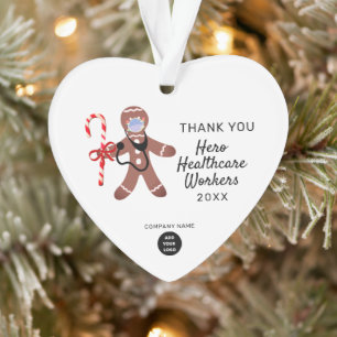 Weihnachten im Unternehmen Vielen Dank für Ihr Her Ornament