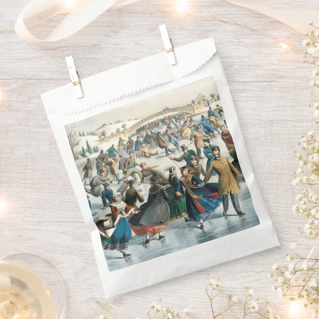 Weihnachten im viktorianischen Central Park Currie Geschenktütchen (Ausgeschnitten)