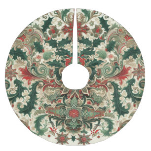 Weihnachten im viktorianischen/klassischen/vintage polyester weihnachtsbaumdecke