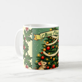 Weihnachten im viktorianischen Stil Glückliche Mäu Kaffeetasse