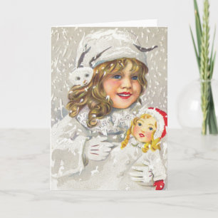 Weihnachten im viktorianischen Stil - Mädchen mit 