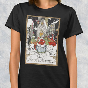 Weihnachten im viktorianischen Stil - Menschen auf T-Shirt