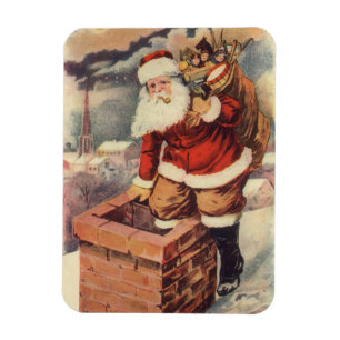 Weihnachten im viktorianischen Stil: Santa Claus i Magnet