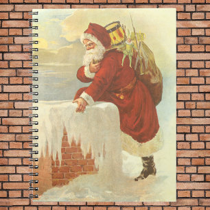 Weihnachten im viktorianischen Stil: Santa Claus i Notizblock
