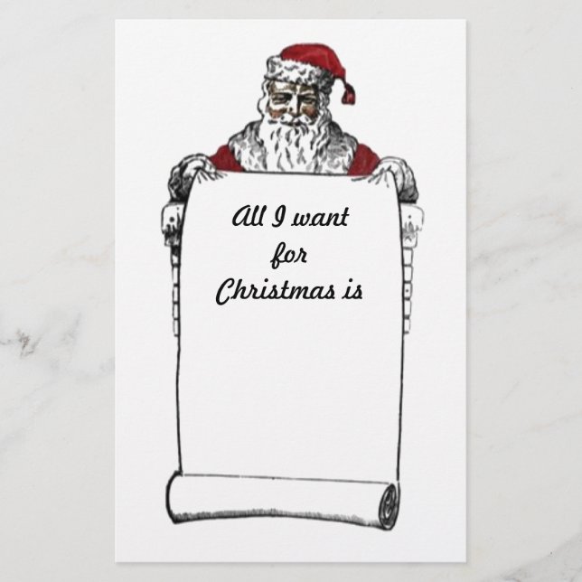 Weihnachten im Vintage-Stil Briefpapier (Vorderseite)