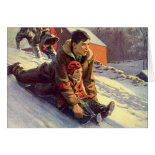 Weihnachten im Vintage-Stil - Danke