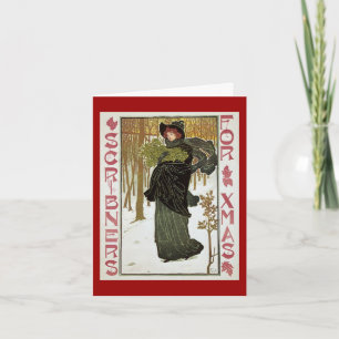 Weihnachten im Vintage-Stil - Danke