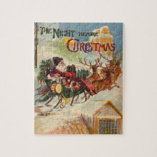 Weihnachten im Vintage-Stil, Die Nacht vor Weihnac Puzzle