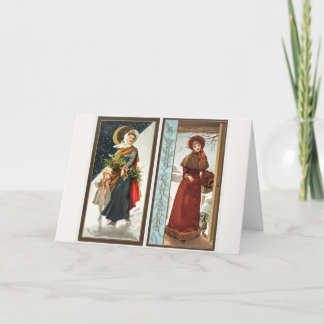 Weihnachten im Vintage-Stil: Frauen und Kind (1865