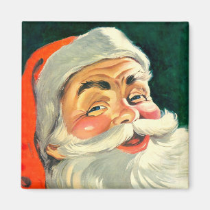 Weihnachten im Vintage-Stil, fröhlicher Retro-Weih Magnet