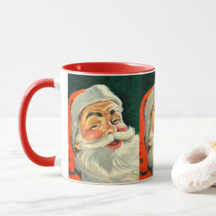 Weihnachten im Vintage-Stil, fröhlicher Retro-Weih Tasse
