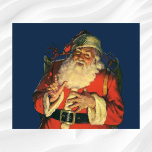 Weihnachten im Vintage-Stil, fröhlicher Weihnachts Poster