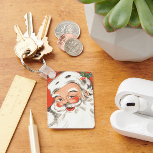 Weihnachten im Vintage-Stil, fröhlicher Weihnachts Schlüsselanhänger