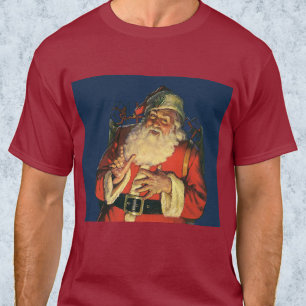 Weihnachten im Vintage-Stil, fröhlicher Weihnachts T-Shirt